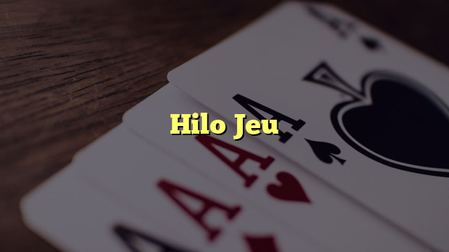 Hilo Jeu