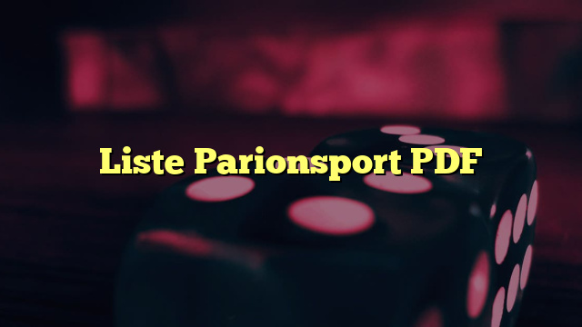 Liste Parionsport PDF